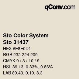 カラーコード: Sto Color System - Sto 31437 | qconv.com