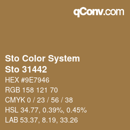 カラーコード: Sto Color System - Sto 31442 | qconv.com