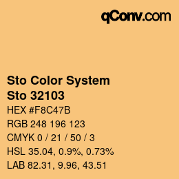 Color code: Sto Color System - Sto 32103 | qconv.com