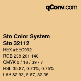 Color code: Sto Color System - Sto 32112 | qconv.com