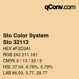 Color code: Sto Color System - Sto 32113 | qconv.com