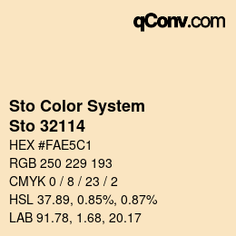 Color code: Sto Color System - Sto 32114 | qconv.com