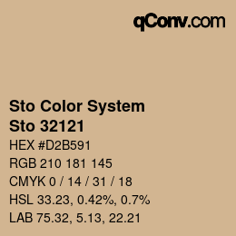 Color code: Sto Color System - Sto 32121 | qconv.com