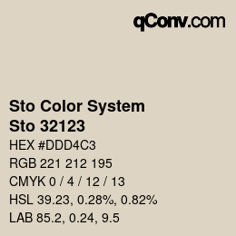 Farbcode: Sto Color System - Sto 32123 | qconv.com