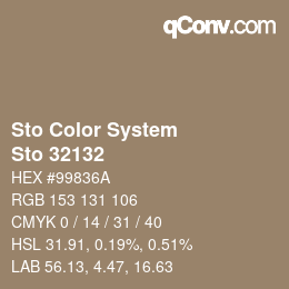 Color code: Sto Color System - Sto 32132 | qconv.com