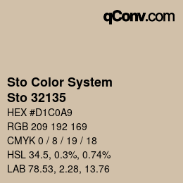 Código de color: Sto Color System - Sto 32135 | qconv.com