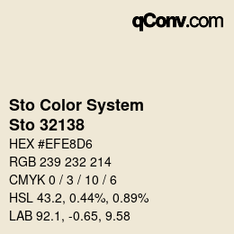 カラーコード: Sto Color System - Sto 32138 | qconv.com