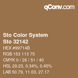 Código de color: Sto Color System - Sto 32142 | qconv.com