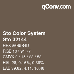 カラーコード: Sto Color System - Sto 32144 | qconv.com
