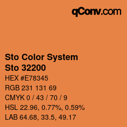 Color code: Sto Color System - Sto 32200 | qconv.com