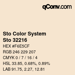 カラーコード: Sto Color System - Sto 32216 | qconv.com