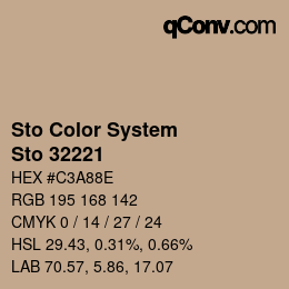Farbcode: Sto Color System - Sto 32221 | qconv.com