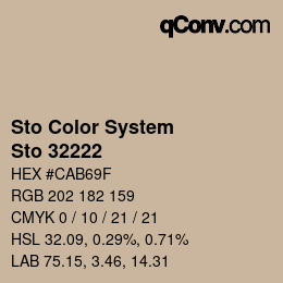 Farbcode: Sto Color System - Sto 32222 | qconv.com