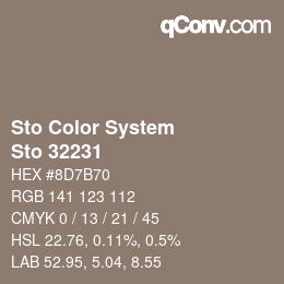 Farbcode: Sto Color System - Sto 32231 | qconv.com