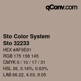 カラーコード: Sto Color System - Sto 32233 | qconv.com