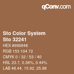 Color code: Sto Color System - Sto 32241 | qconv.com