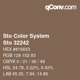 カラーコード: Sto Color System - Sto 32242 | qconv.com