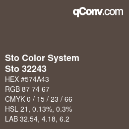 Farbcode: Sto Color System - Sto 32243 | qconv.com