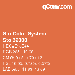 Color code: Sto Color System - Sto 32300 | qconv.com