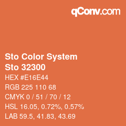 カラーコード: Sto Color System - Sto 32300 | qconv.com