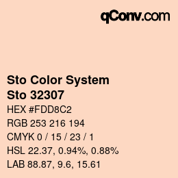 Color code: Sto Color System - Sto 32307 | qconv.com
