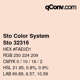 Color code: Sto Color System - Sto 32316 | qconv.com
