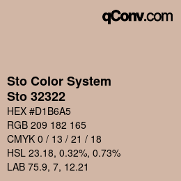 Color code: Sto Color System - Sto 32322 | qconv.com