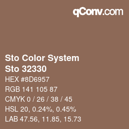 Color code: Sto Color System - Sto 32330 | qconv.com