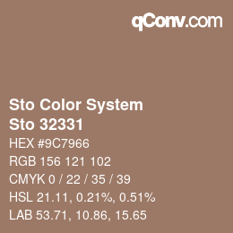 Color code: Sto Color System - Sto 32331 | qconv.com