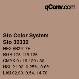 カラーコード: Sto Color System - Sto 32332 | qconv.com