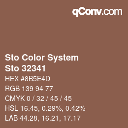 Color code: Sto Color System - Sto 32341 | qconv.com