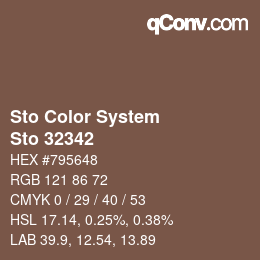 Color code: Sto Color System - Sto 32342 | qconv.com