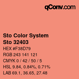 Code couleur: Sto Color System - Sto 32403 | qconv.com