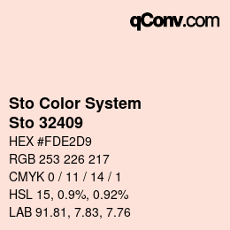 Color code: Sto Color System - Sto 32409 | qconv.com