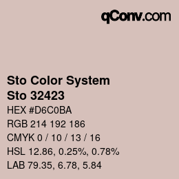 カラーコード: Sto Color System - Sto 32423 | qconv.com