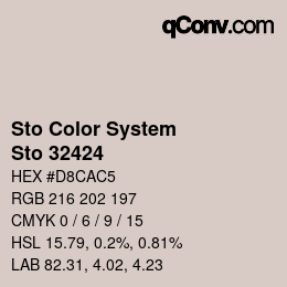 Farbcode: Sto Color System - Sto 32424 | qconv.com