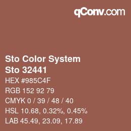 カラーコード: Sto Color System - Sto 32441 | qconv.com