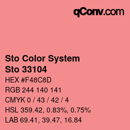 Farbcode: Sto Color System - Sto 33104 | qconv.com