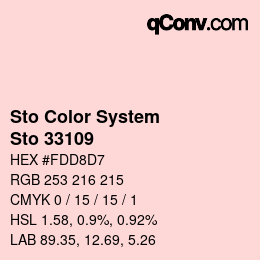 Color code: Sto Color System - Sto 33109 | qconv.com