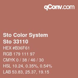 カラーコード: Sto Color System - Sto 33110 | qconv.com
