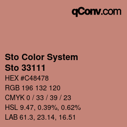 Farbcode: Sto Color System - Sto 33111 | qconv.com