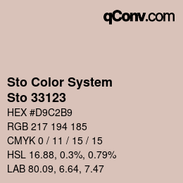 カラーコード: Sto Color System - Sto 33123 | qconv.com