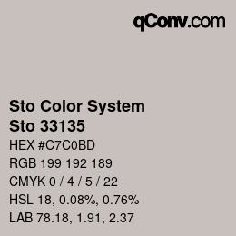 カラーコード: Sto Color System - Sto 33135 | qconv.com