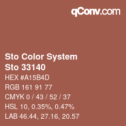 カラーコード: Sto Color System - Sto 33140 | qconv.com