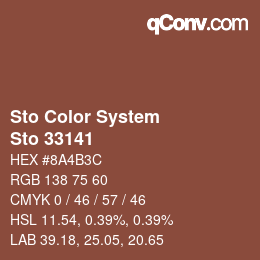 カラーコード: Sto Color System - Sto 33141 | qconv.com