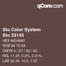 Color code: Sto Color System - Sto 33143 | qconv.com