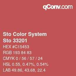 Color code: Sto Color System - Sto 33201 | qconv.com