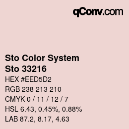 Color code: Sto Color System - Sto 33216 | qconv.com