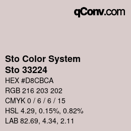 カラーコード: Sto Color System - Sto 33224 | qconv.com