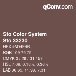 Farbcode: Sto Color System - Sto 33230 | qconv.com